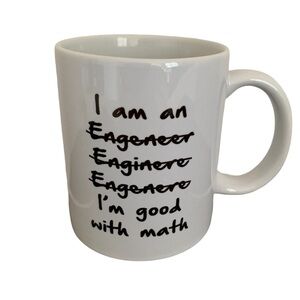 NWOT I'm An Engineer Funny Ceramic Coffee Mug Cup White Black
